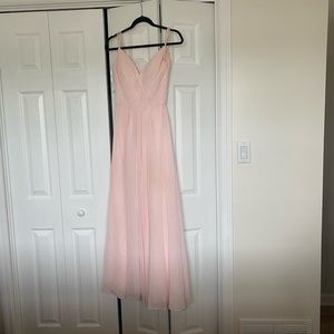 Belsoie pink bridesmaid/prom dress. Size 4.